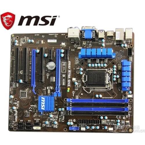 MSI B75A-G43 original motherboard for LGA 1155 DDR3 RAM 32G Motherboard used Desktop Boards