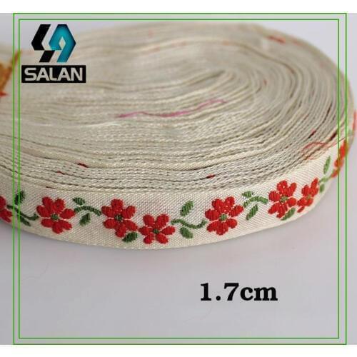 New linen micro-dimensional flowers fine embroidery ribbon sweet hair clothing accessories high-quality lace