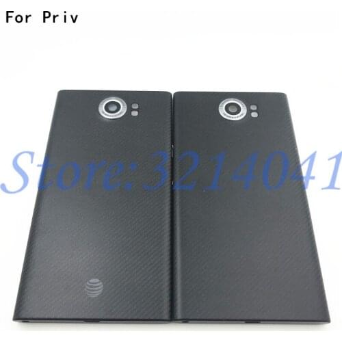Original New Battery Cover For Blackberry Priv Rear Housing Back Case With Side Buttons+Camera Lens Priv Replacement Part