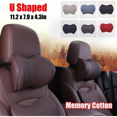 Car Neck Headrest Pillow Cushion Auto Seat Head Support Protector Automobiles Seat Rest Memory Cotton Under The Neck In The Car