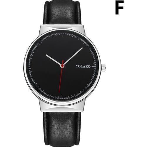 Casual Quartz Clock Round Dial Three-pin Trend Leather Strap Scale Watch Fashion Mens Watches Reloj Hombre