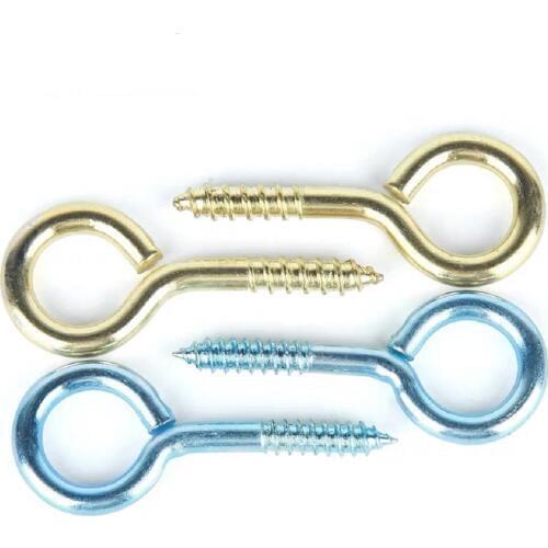 0#-14# Eye Screws DIY Jewelry Wood Products Processing Hardware Fasteners Screws Screw Rings