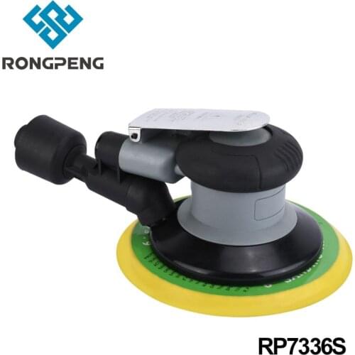 RONGPENG Air Self Vacuuming Sander Polisher 6 inch 12000RPM No-Load Speed Car Paint Care Tool Machine Woodworking Polisher