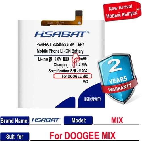 New Arrival [ HSABAT ] 5400mAh MIX Replacement Battery for DOOGEE MIX