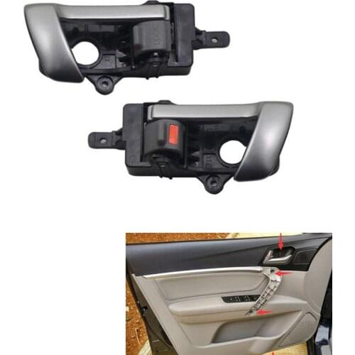 2Pcs/Set Left Right Door Side Interior Inside Door Handle for Hyundai Santa Fe 2007-2012 826202B0101D Car Accessories