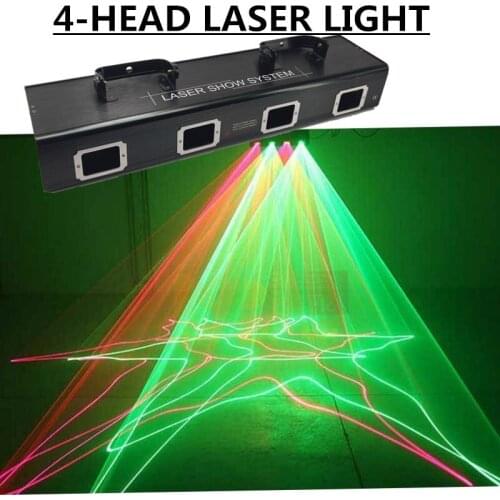 4-Head laser light DMX512 Laser beam light professional stage dj equipment disco light