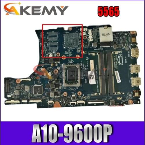 Akemy CN-0M3RN1 M3RN1 FOR DELL INSPIRON 5565 Laptop Motherboard BAL22 LA-D803P REV:1.0(A00) A10-9600P Mainboard 100%tested