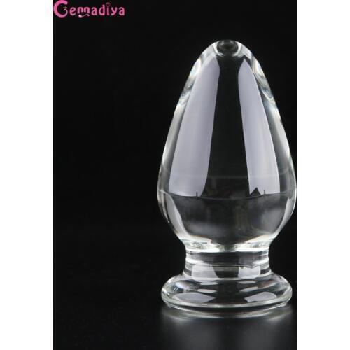 Anal Butt Plug Prostate Massager Anus Dilator Unisex Sex Stopper Anal Trainer Glass Anal Stimulator Sex Products fpr Couples