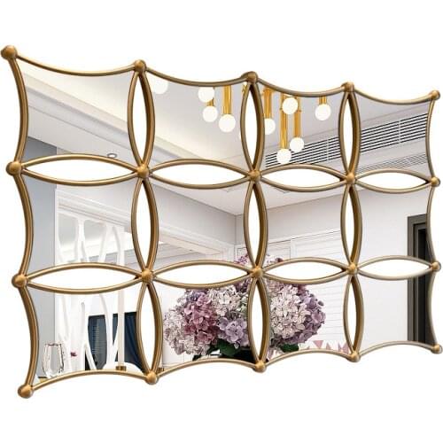 Big Wall Mirror With Frame Metal Round Decorative Home Decor Living Room