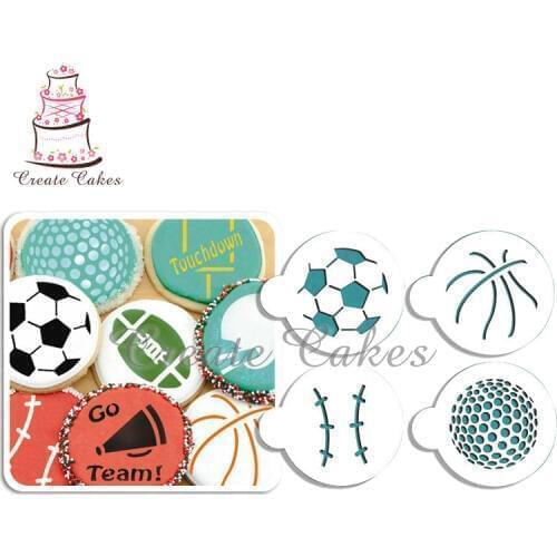 Large Sports Ball Cookie Stencils, Cookie Stencil,Stencil for cake decorating,Free shipping stencil