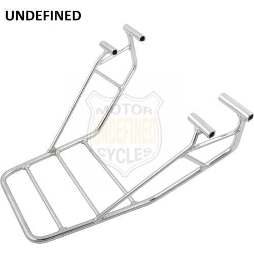 Chrome Chopped Rear Fender Luggage Rack Carrier Shelf Mount Bracket for Honda CB250 CB Nighthawk All Motorbike UNDEFINED