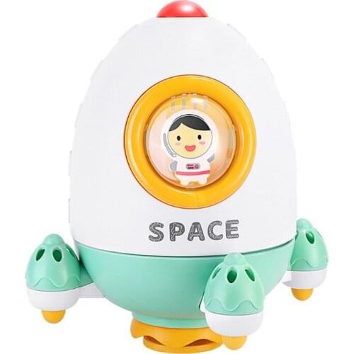 Bath Toys Rocket Fountain Water Spraying Rotary Spraying Beach Toy Play In Summer In Bathroom for Kids Gift Show Head Toy