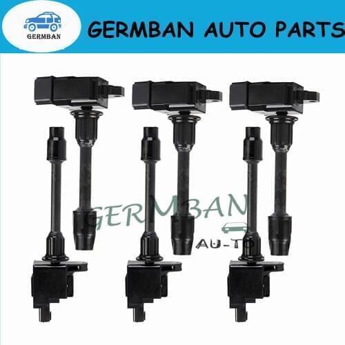 6PCS/LOT Ignition Coil #22448-2Y005 22448-2Y007 22448-2Y001 22448-2Y000 22448-2Y006 For Nissan Maxima Infiniti 3.0 V6 VQ30DE