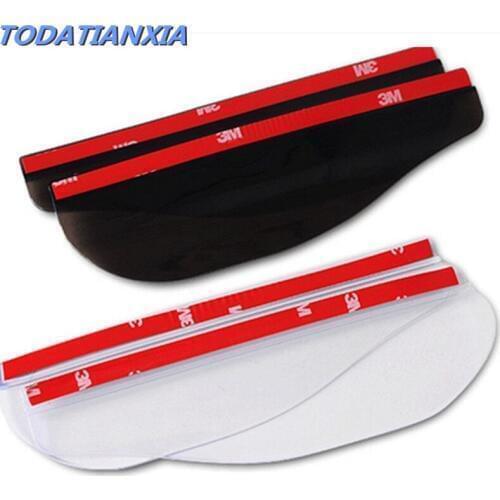 2020 hot 2pcs/lot car mirror rain eyebrow stickers for toyota rav4 corolla 2008 chevrolet nissan tiida chery tiggo ford mondeo 4