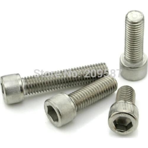 Lot25 Metric Thread M6* 25mm Stainless Steel Hex Socket Bolt Head Cap Screw
