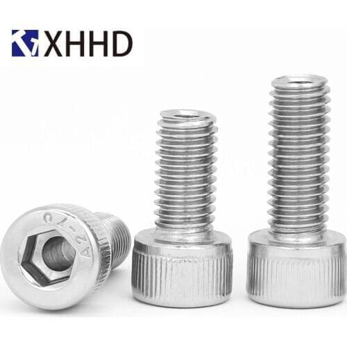 M6 M8 M10 M12 Stainless Steel Hollow Hexagon Socket Head Screw Hollow Bolt Lamp Threading Screw Through Hole
