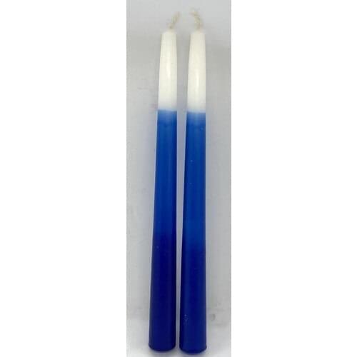 Missi 2li Degrade Saks Blue Taper Candleholder Candle