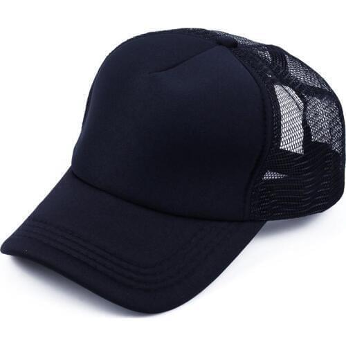 Mens Half Mesh Adjustable Trucker Cap Baseball Hat