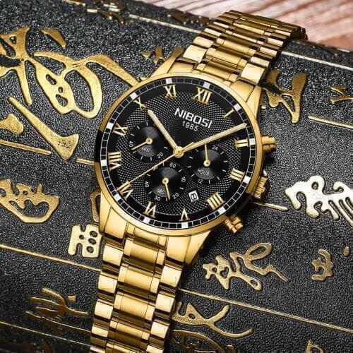 NIBOSI 2020 New Men Watch Waterproof Top brand luxury quartz watch mens sports fashion casual business watch Relogio Masculino