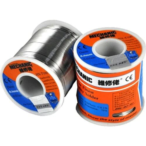 500g MECHANIC Solder Silk Low Temperature Rosin Flux 0.6 0.8 1.0 1.2mm Low Melting Point Solder Wire Soldering Tin BGA Welding