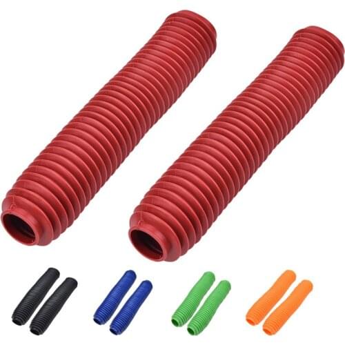A Pair Dust Cover Motorcycle Front Fork Cover Gaiters Boot Shock Protector Rubber Motorcycle Accessories Motorcycle Decoration