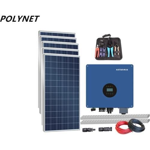 Polynet on grid 10 kva solar power 10kva system kit 10kw solar energy systems