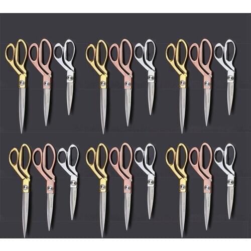 Professionele Kleermaker Vintage Hoge Kwaliteit Roestvrij Staal Schaar Leer Stof Cutter Golden Sharp Handwerken Schaar DIY