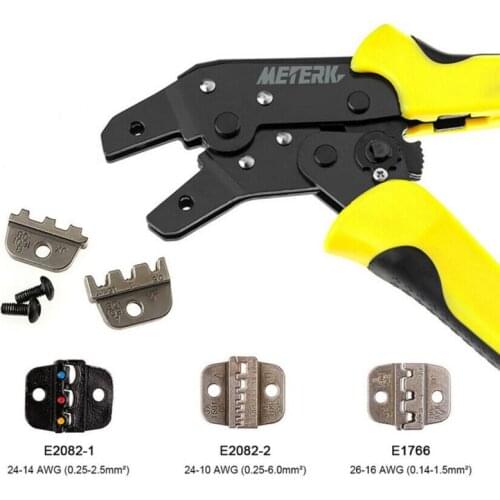 Crimper Clamp 0.14-1.5mm² Wire Ratchet Crimping Pliers Manganese steel Ratchet Crimping Tool Terminal JX-1601-08