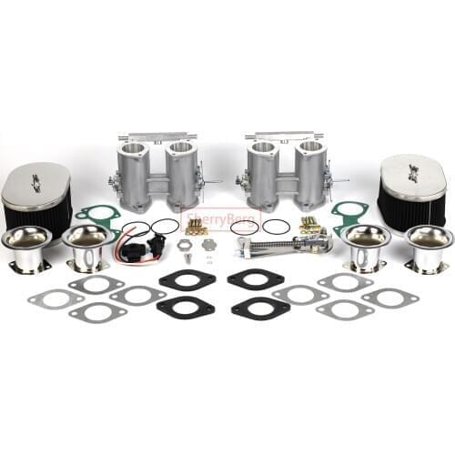 SherryBerg set of 50dcoe 50 dcoe 50mm Twin Throttle Bodies+TPS+air horns+air filter+linkage FOR Weber/Dellorto/Solex DCOE/DHLA