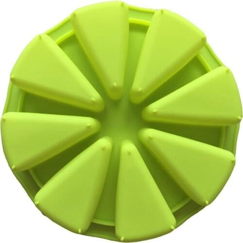 Silicone 8 Points Bakeware Cake Mold Orange Shape Cake Pizza Tray Color Muffin Random Tools DIY Baking Molds D8W6