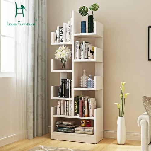 Louis Fashion Bookcases Bookshelf Landing Modern Children Shelf Creative Living Room Storage Cabinet Simple Locker