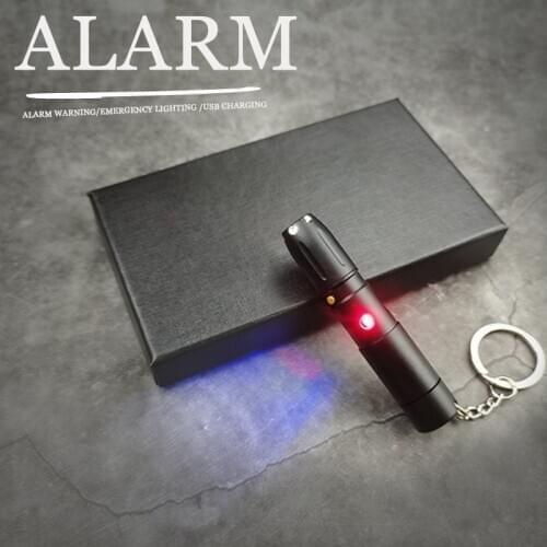 Outdoor woman Wolf alarm self-defense distress device beep LED strobe light alarm self-defense equipment