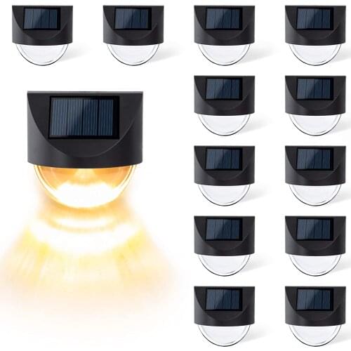 1/4/8/12PCS Solar Step Lights Solar Led Outdoor Light Waterproof Solar Power Garden Light Lamp for Patio Stair Garden Yard Fence