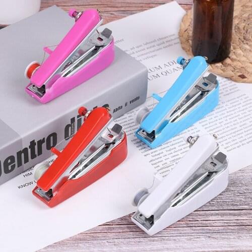 Mini Sewing Machine Creative Simple Sewing Tools Manual Operation Portable Home Travel Small Embroidery Random Colors