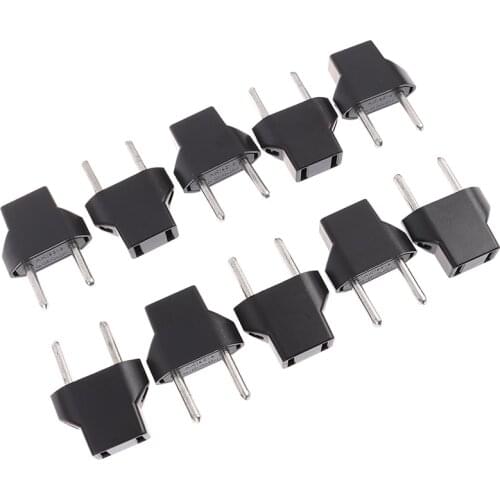 10PCS US /AU to EU Euro Europe AC Power Plug Converter Travel Adapter Charger
