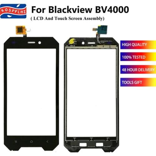 100% Tested TouchScreen For Blackview BV4000 Touch Screen Digitizer Assembly Replacement 4.7" For Blackview BV4000 Cell Phone