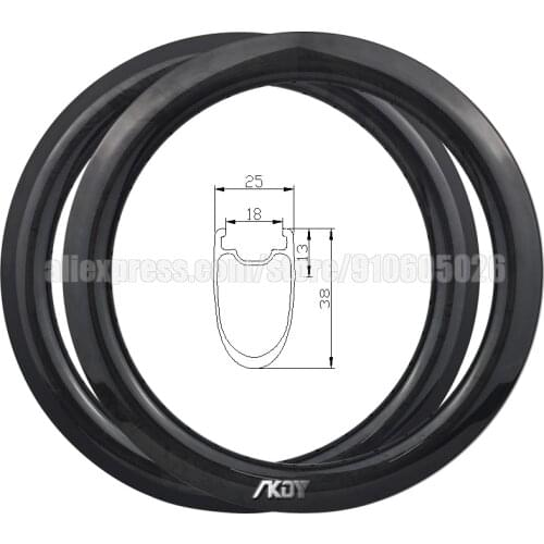 20inches BMX Racing Wheels Rims 38mm Deep 25mm Wide Rim Brake 20" 406 Carbon BMX Rim Tubeless Ready 36 Holes for 20x1-3/8 Tires