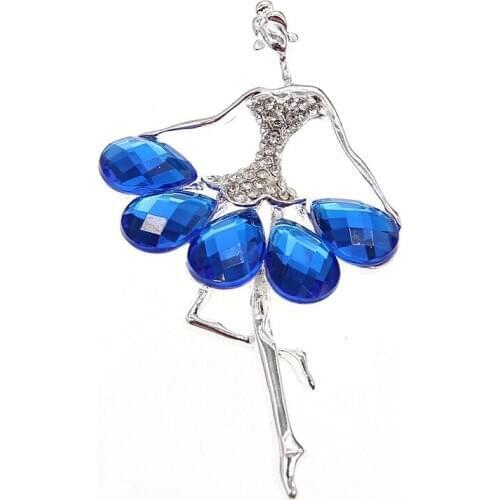 20pcs/lot Free Shipping Ballet Dancer Girl Brooch Pin Women Jewelry Gift Dancing Brooches