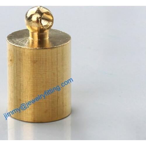 2000pcs jewelry finding Metal End caps for laether cord crimp end cap chain end 7*12mm