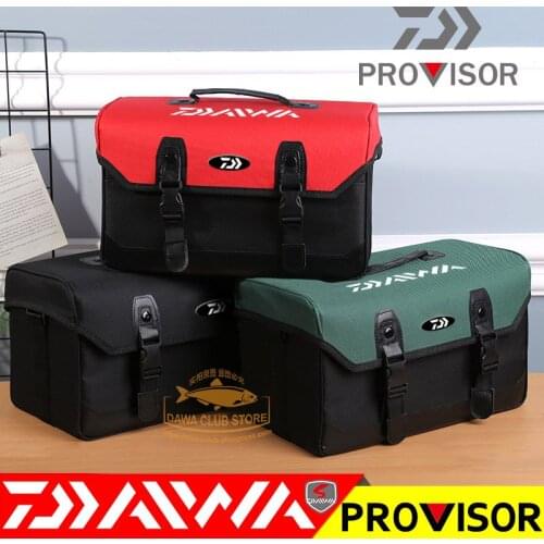 2020 DAWA Fishing Bag Multifunctional Waist Pack Fishing Lures Gear Storage Bag Single Shoulder Bag Waterproof Fishing Gear Box