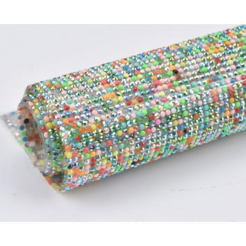 24*40cm/Sheet Resin Rhinestone Applique Fancy Mesh Hotfix Or Self Adhesive Strass Banding Wedding Decoration High Quality Trim