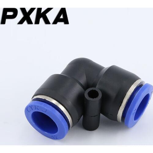 Free shipping 2PCS Air pipe joint PV8mm fast 6 pneumatic 10/12/16mm plastic right angle 90 degree elbow butt joint two-way