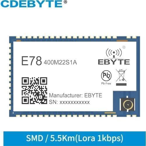 CDEBYTE ASR6505 SoC LoRa Rf Module 433MHz E78-400M22S1A LoRa SX1262 IOT transceiver module LoRaWAN LinkWAN 5.5km receiver