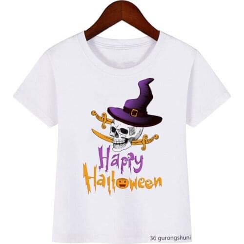 Halloween animal print childrens clothing funny boys/girls universal t-shirts fashion teen tshirt for kids Halloween costumes