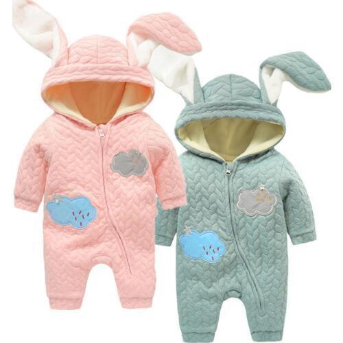 Fleece Baby Clothes Witer Outfits Girls Clothing New Fashion Boys Rompers Cartoon First Birthday Boy Roupa Bebes Toddler Romper