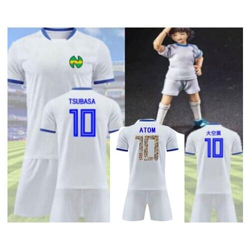 Adults men sizes Captain Tsubasa Long Full Sleeve Aton Japan football Jerseys,Oliver Atom Maillots Foot Atton Japanese shirts