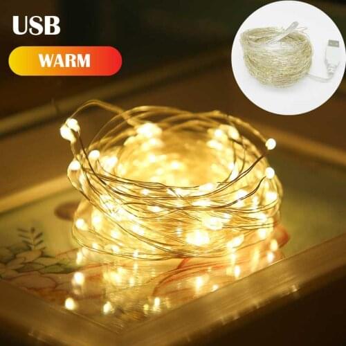 5M 10M 20M Fairy Light New Year LED Christmas Light Waterproof Copper Wire String Light for Wedding Garland Party Curtain Light