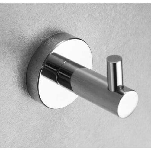 Stainless Steel Chrome Polished Single Robe Hook Wall Mounted Towel Hook Clothes Hook Bathroom Hardware Kitchen Accessories