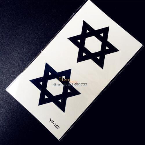 Indian Black Star Totem Designs Waterproof Fake Transfer Tattoo Men Kids WOmen Body Art Arm Shoulder Legs Hands Summer Style