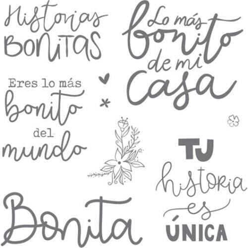 Spanish stamp Clear Stamp for Scrapbooking Transparent Silicone Rubber DIY Photo Album Decor 103